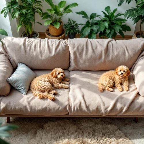 Comment nettoyer un canapé en tissu et éliminer les poils d&rsquo;animaux : nos astuces efficaces
