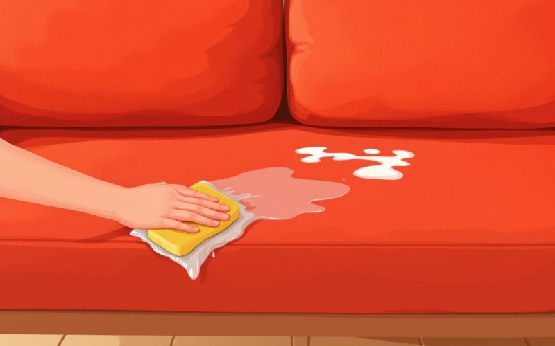 Comment enlever une tache de graisse sur un canapé en tissu : astuces pour nettoyer efficacement